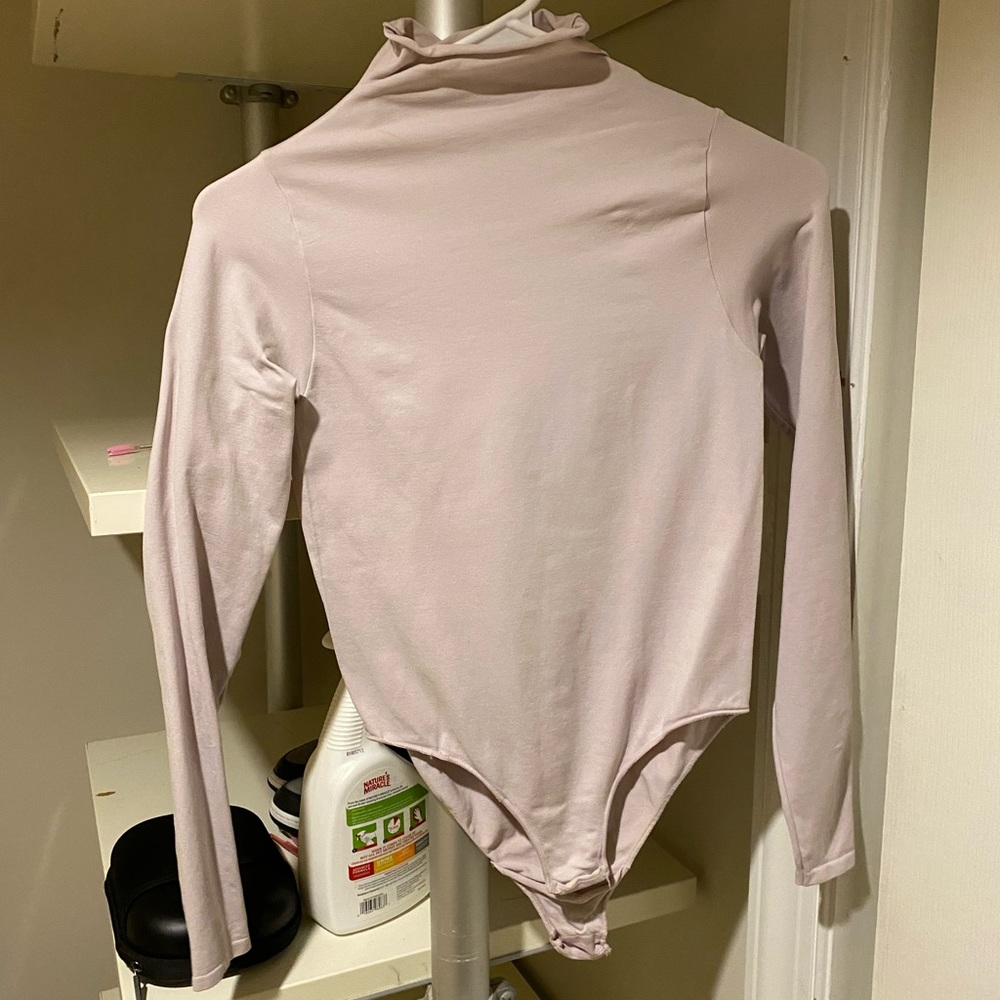 Skims mock neck long sleeve bodysuit iris mica size small medium